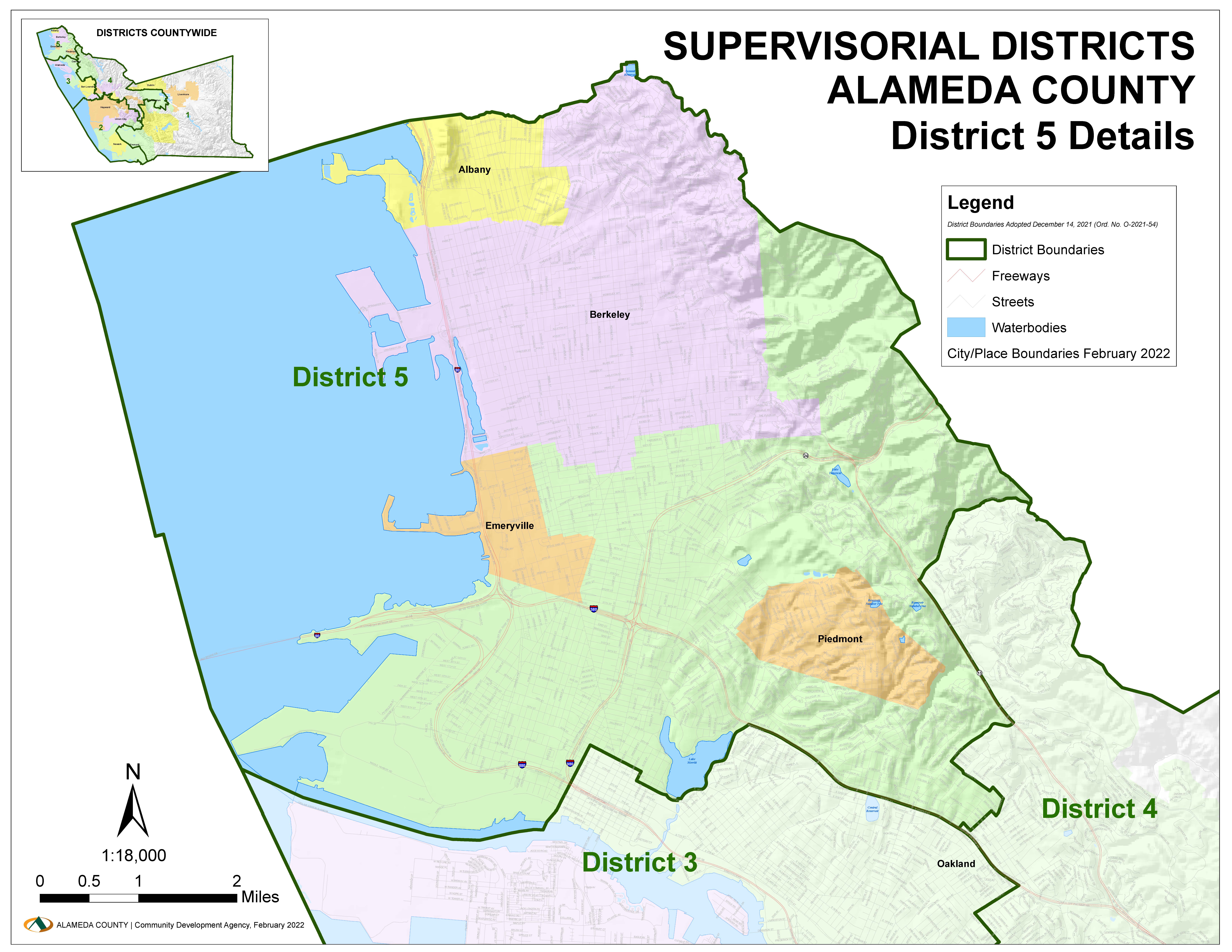 map of alameda county supervisorial district 5